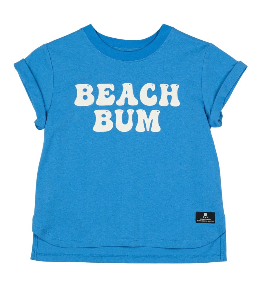 BLUE BEACH BUM T-SHIRT BOXY FIT - Rock Your Kid Prairie Fox 