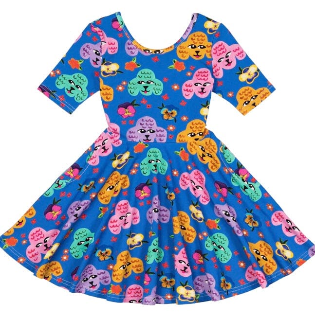 Poodles SS Mabel Waisted Dress - Rock Your Kid Prairie Fox 