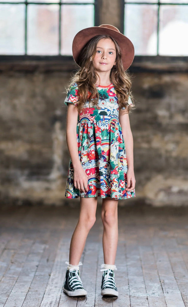 Rock Your Kid -ALL YOU NEED IS LOVE DRESS Prairie Fox 