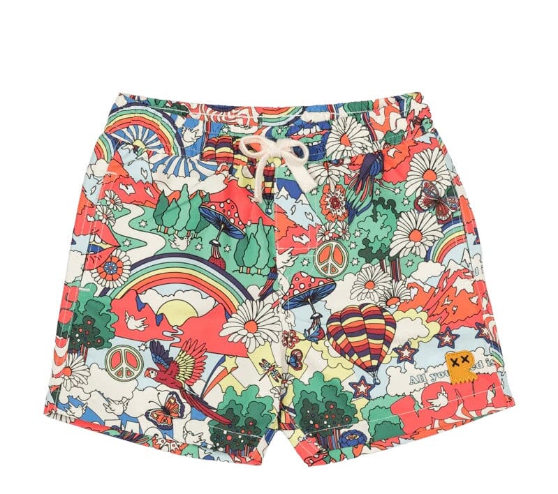 Rock Your Kid - Peace is the World Boardshorts with mesh lining Prairie Fox 