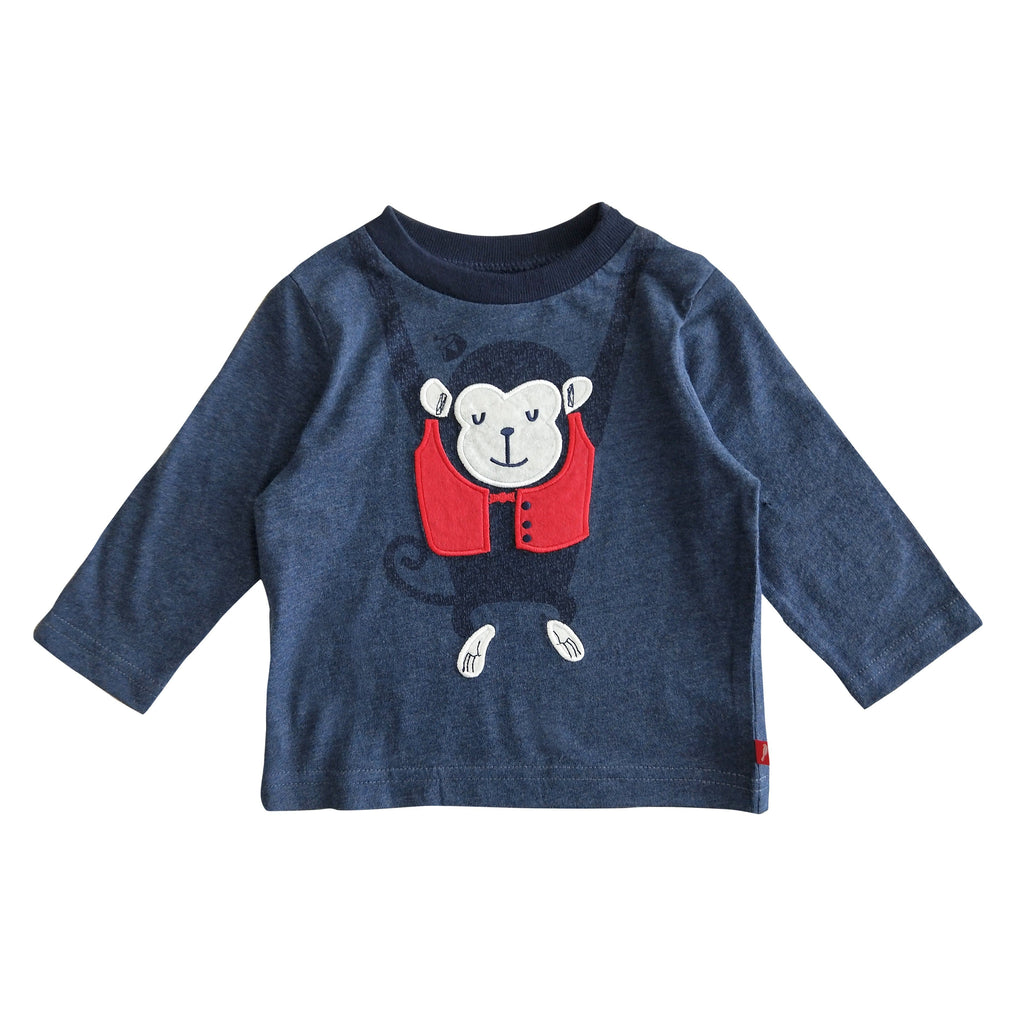 Big Top Monkey Tee Long Sleeve T-Shirts Fox & Finch Baby 