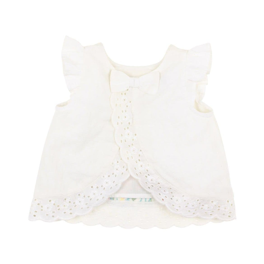 Bebe Flora Embroidered Top