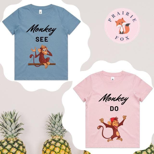 Monkey See Monkey Do - Matching T-Shirts