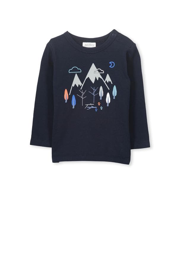 Mountains Tee (Milky Baby) Long Sleeve T-Shirts Milky 
