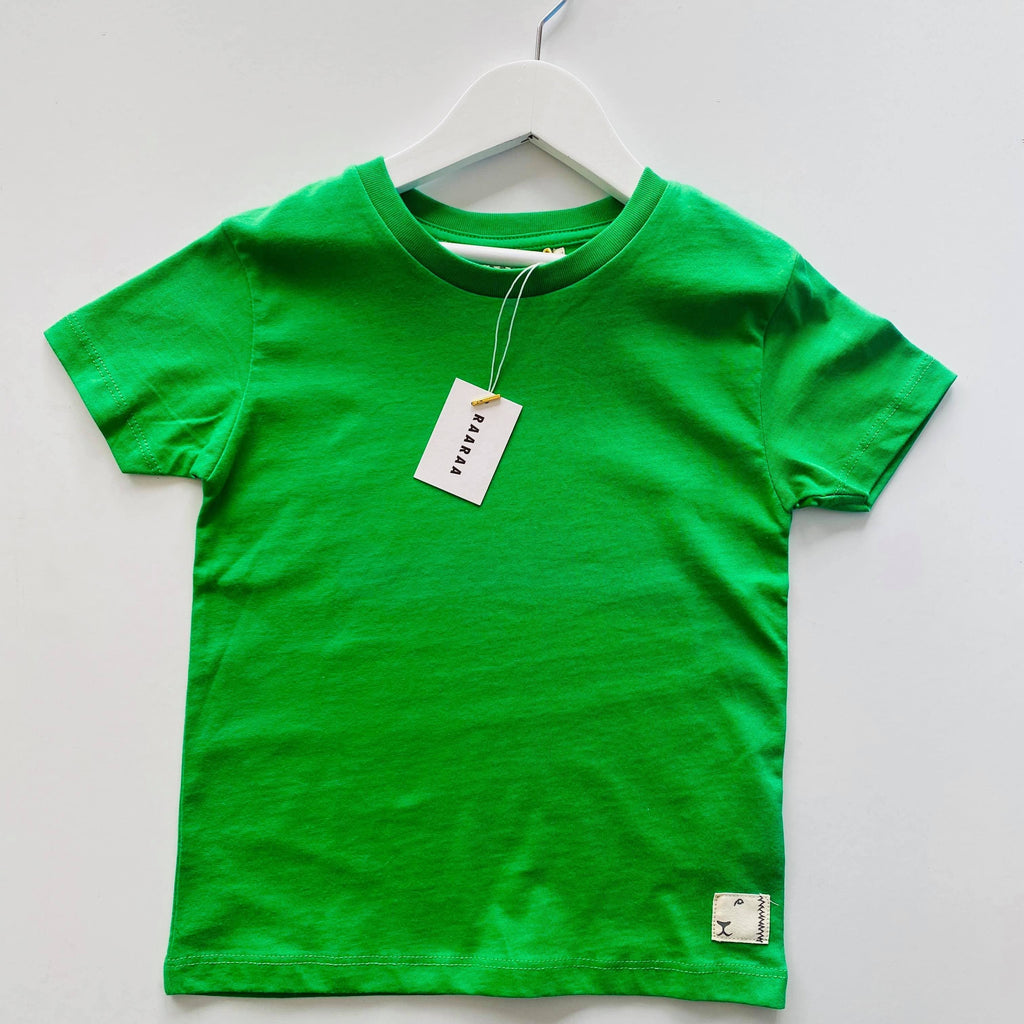 Organic Cotton Classic Fit Clyde Tee - Green T-Shirts RAARAA Kids 