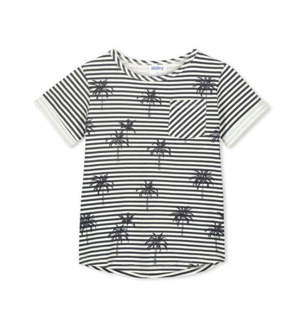 Palm Stripe Tee (Milky Kids) T-Shirts Milky 