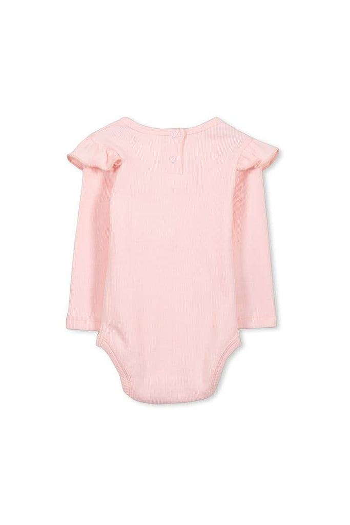 Rib Bubbysuit - Pastel Pink (Milky Baby) Bodysuits Milky 