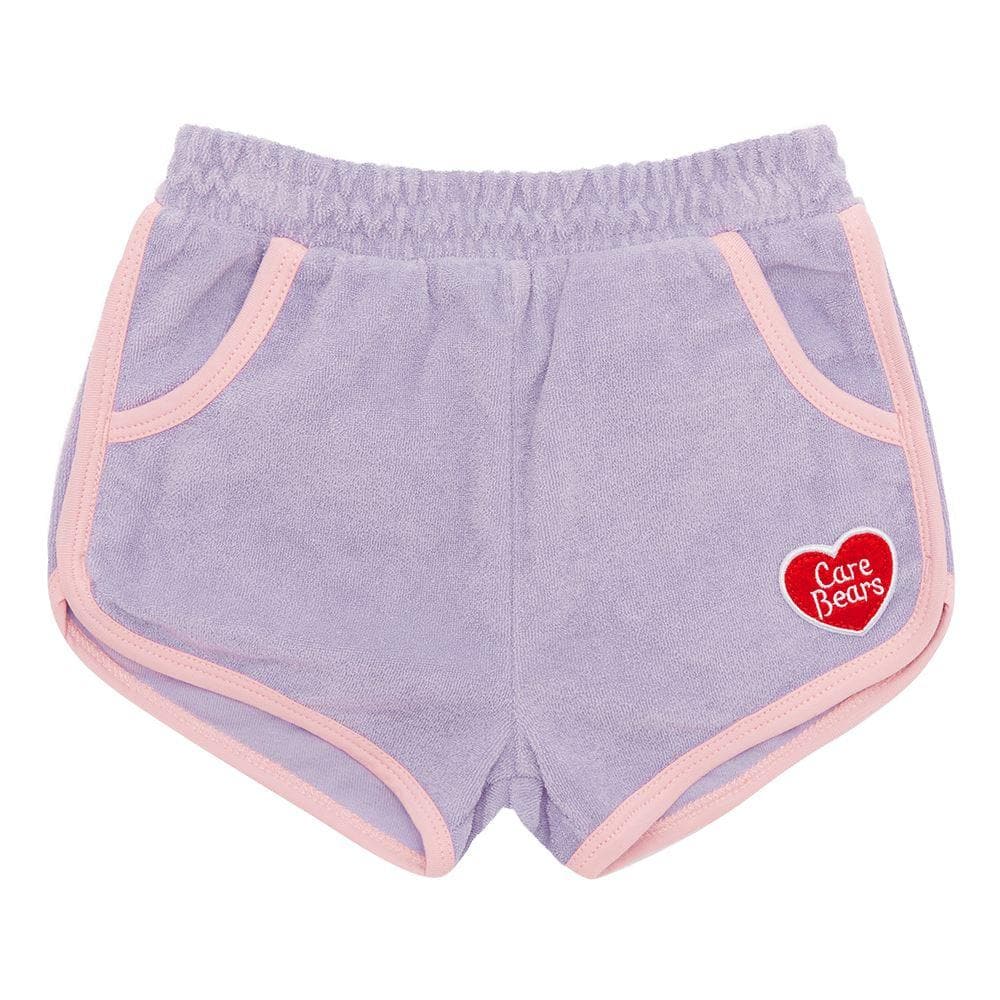 ROCK YOUR KID - HEART YOU LAVENDER SHORTS CAREBEARS ROCK YOUR KID 