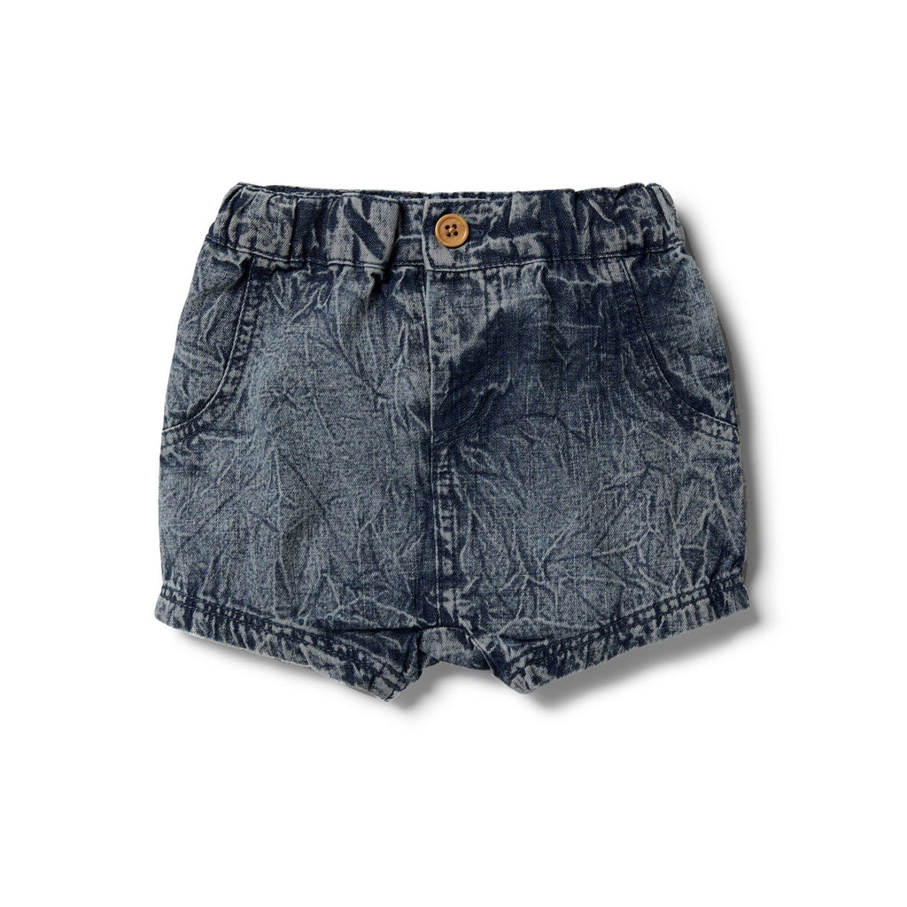 Wilson and Frenchy Sand Washed Denim Slouch Short