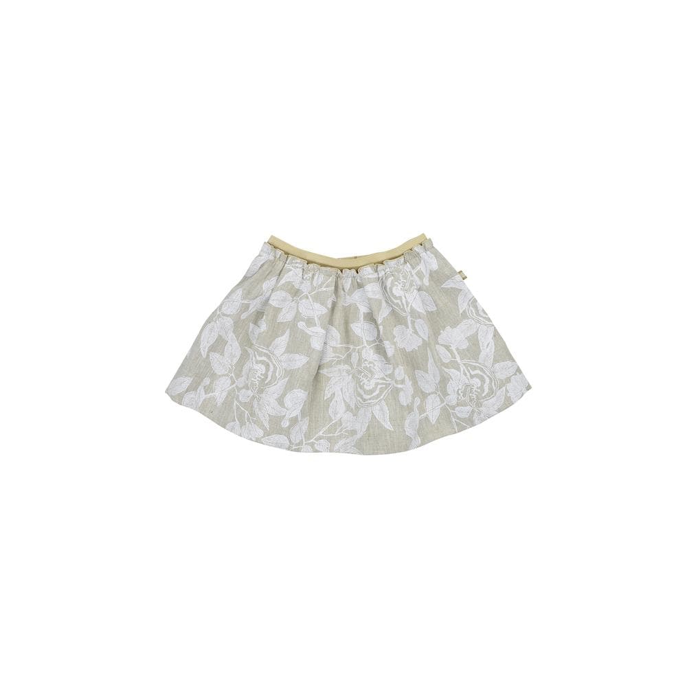 White Botanic Print Molly Skirt Skirts RAARAA Kids 
